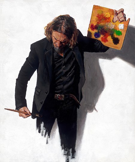 Neo-Emotionalism The New Era by Fabian Perez - Embelished Canvas on Board